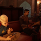Captain Marvel and Doctor Strange Relax in Midnight Suns
